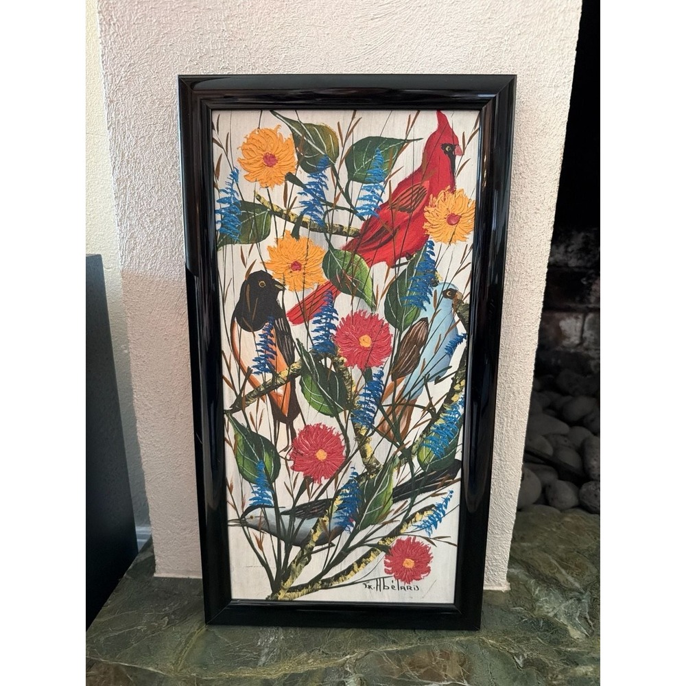 Gesner Abelard Original Haitian Mid-Century Modern Painting